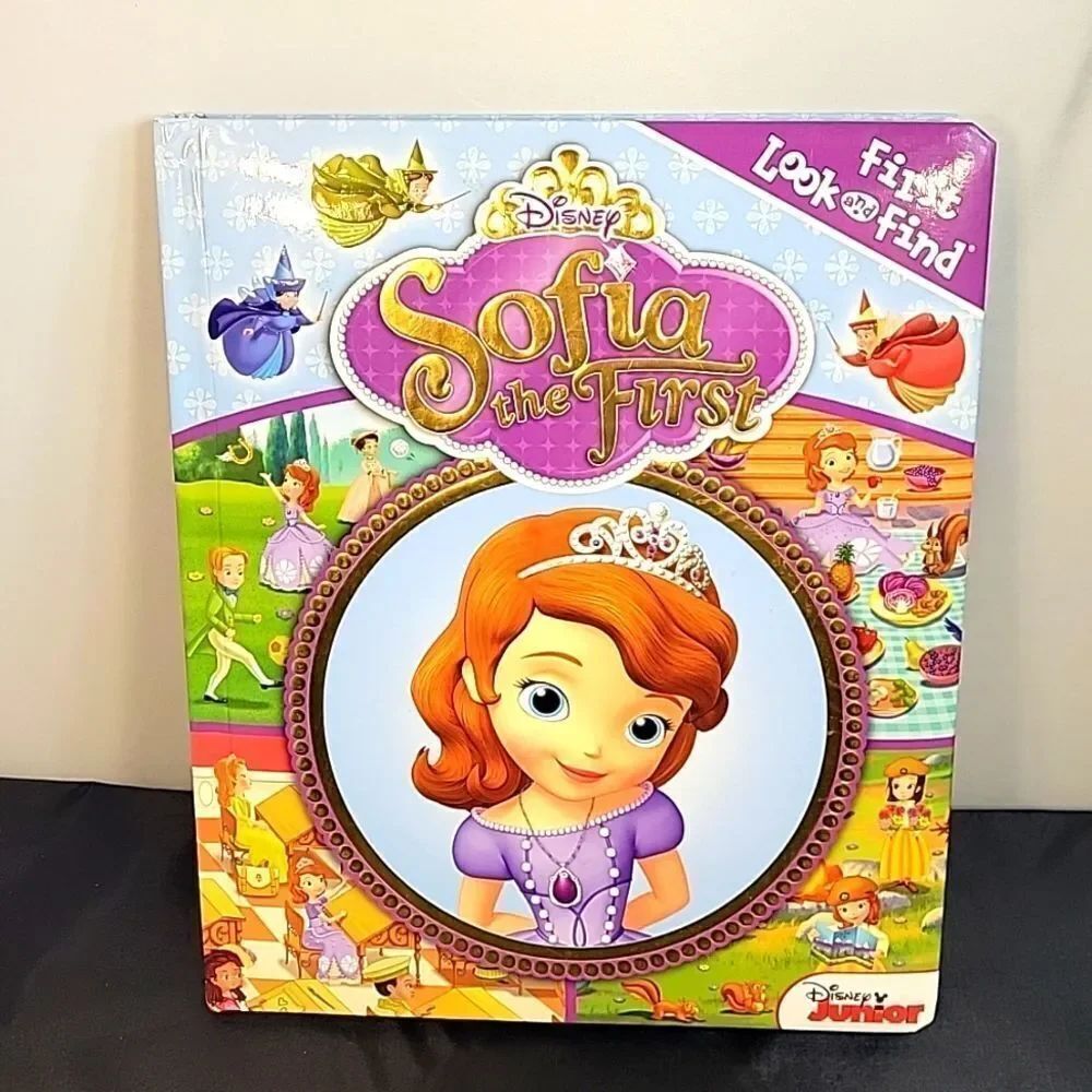 DISNEY JUNIOR SOFIA HARD COVER  FIRST LOOK AND FIND TODDELER BOOK
